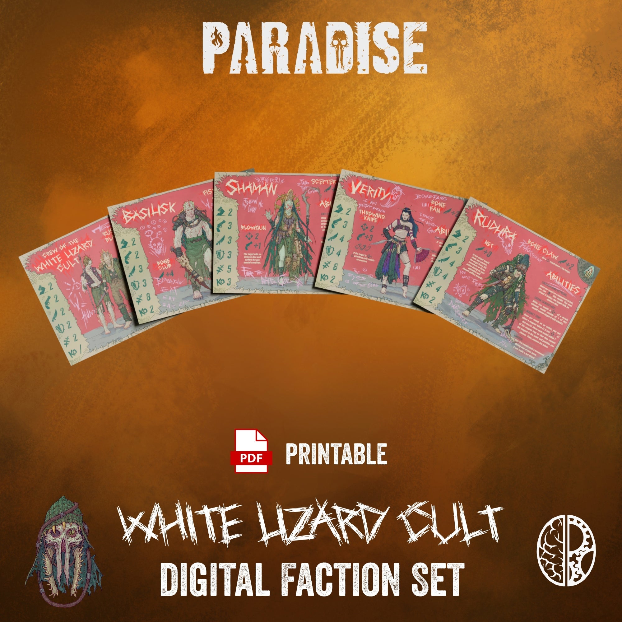 Paradise: White Lizard Cult Digital Set