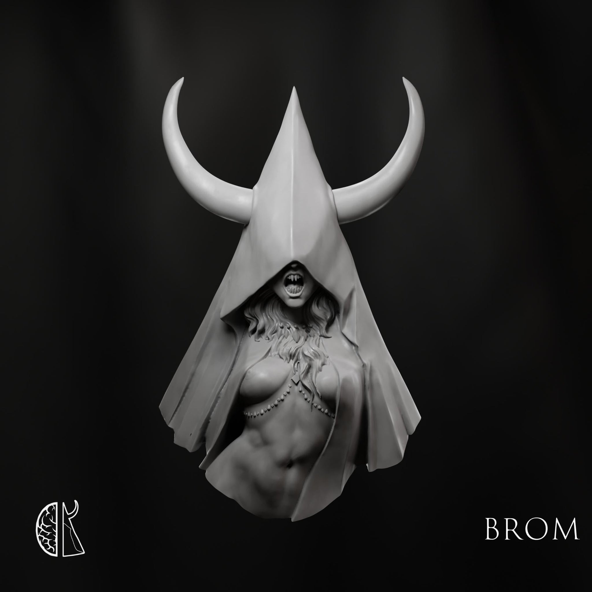Brom: Witchhorn Academic Bust