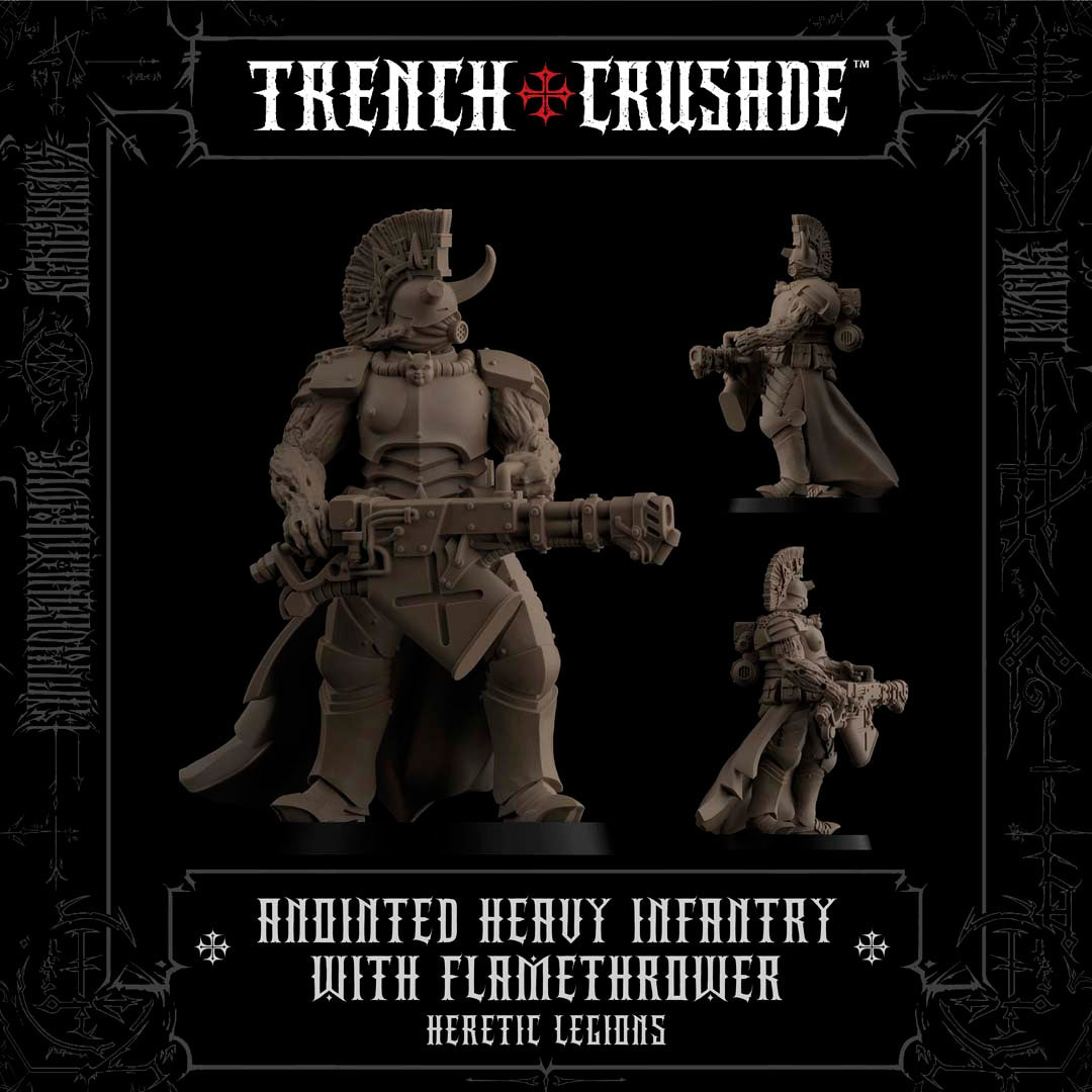 Heretic Legions Anointed Heavy Infantry with Heavy Flamethrower