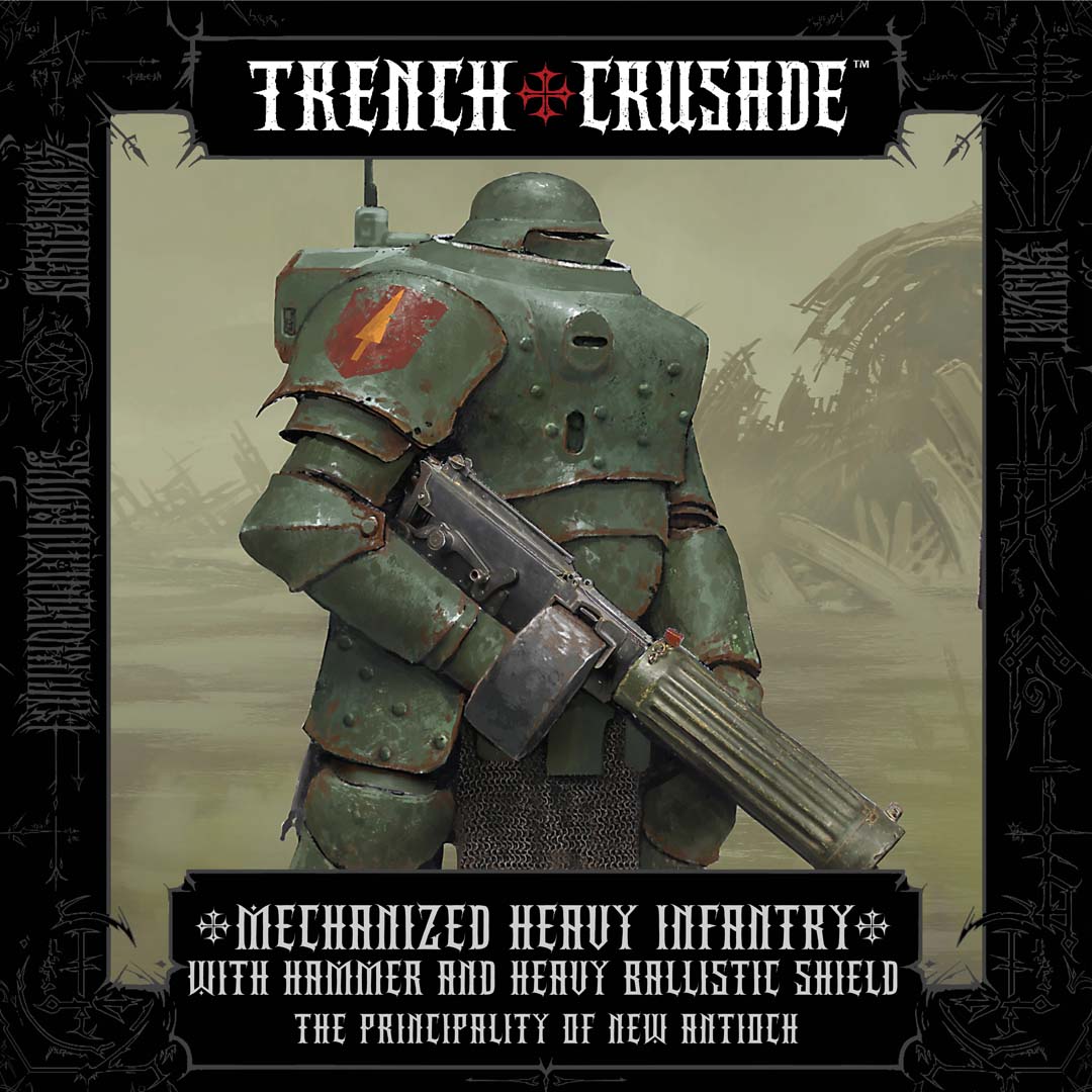 The Principality of New Antioch Mechanized Heavy Infantry with Hammer and Heavy Ballistic Shield