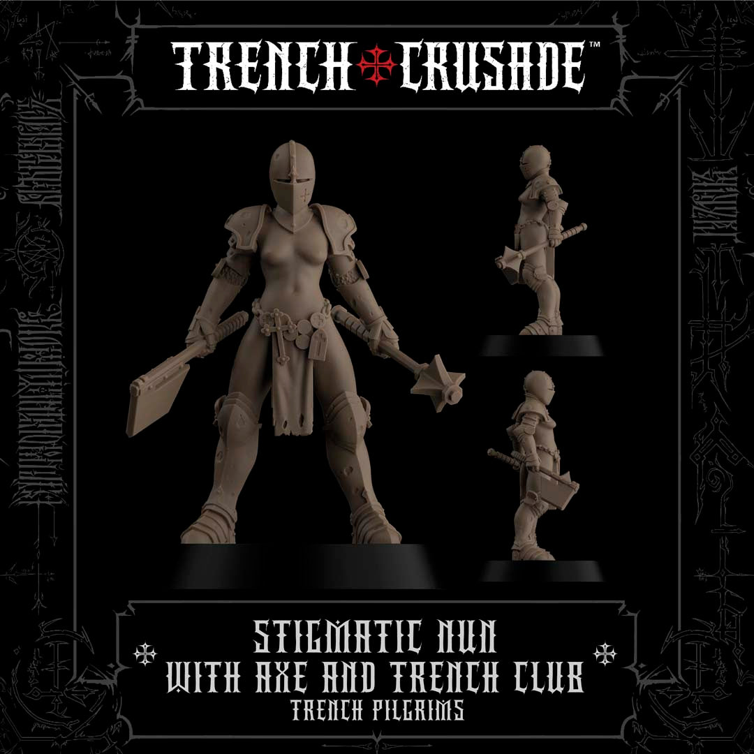 Trench Pilgrims Stigmatic Nun with Axe and Trench Club